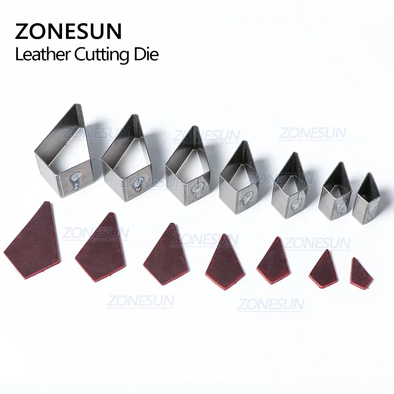 ZONESUN 20/25/30/50mm Full Steel Leather Cutting Die Steel Rule Die irregular Mold Punching Clicker Die For Cutting Out Leather