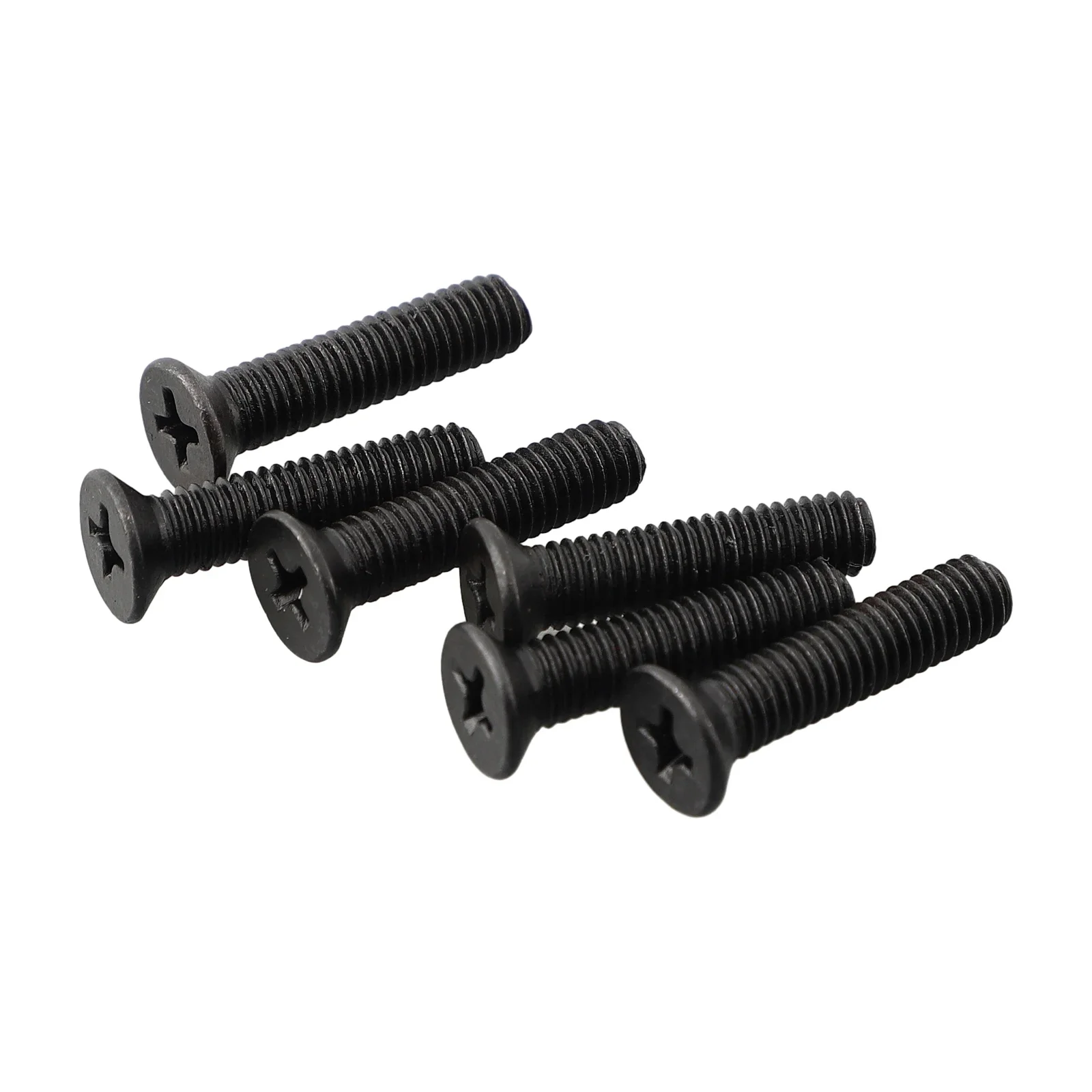 Brand New Vite di Fissaggio Strumento Parte Strumento di Riparazione Gambo di Ricambio 6 pz Punte da Trapano Nero Mandrino M5 * 22mm/M6 * 22mm