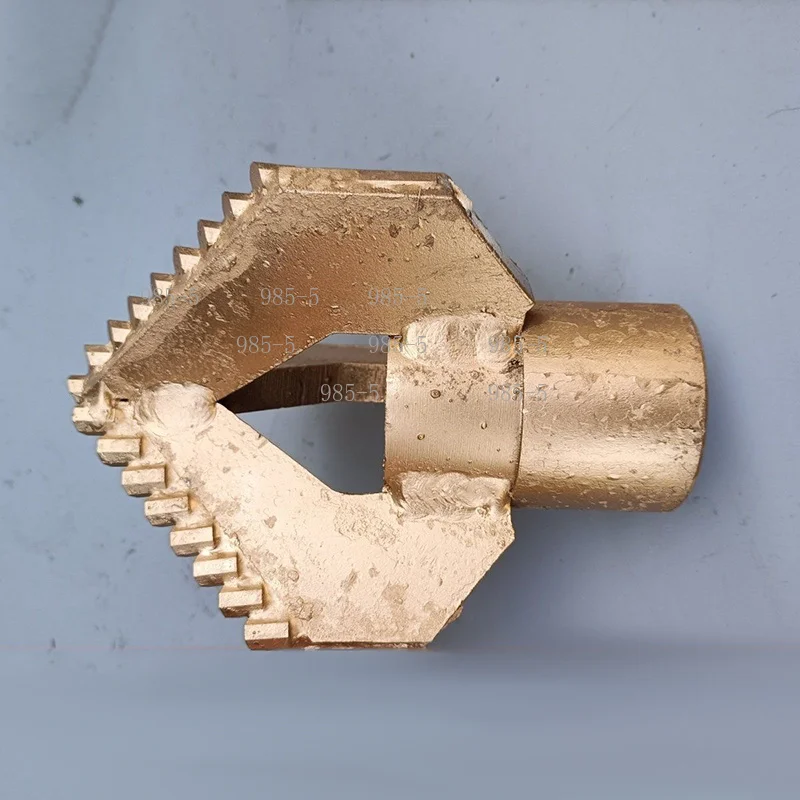 3 Blade Octagonal Alloy Drill Bit Three Wings Design Excavation Artesian Well Geological Drilling Rig Parts