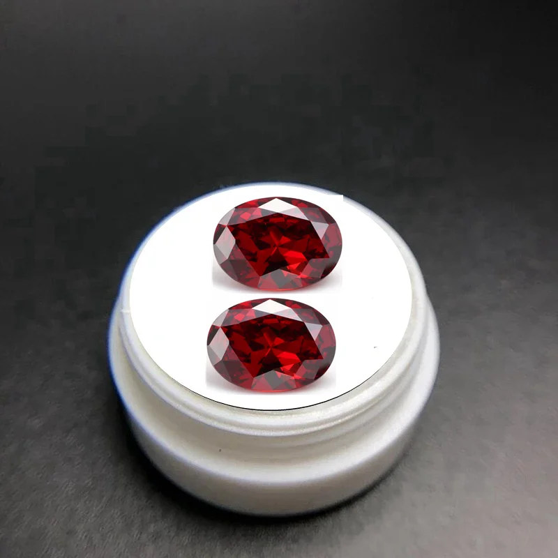 Natural Red Ruby 10x14mm Oval Cut Gemstones Natural Mined Garnet  VVS Loose Gemstone Diamond DIY Jewelry