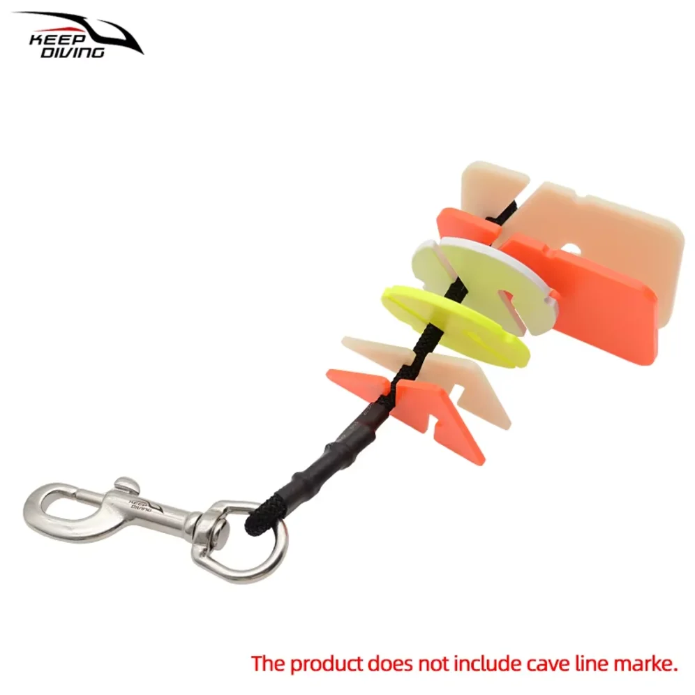 1 Pcs Scuba Diving Cave Line Marke Fixed Hook 6MM Original Rubber High Tenaticy Bungee Anti-lost Safety Rope Diving Accessories