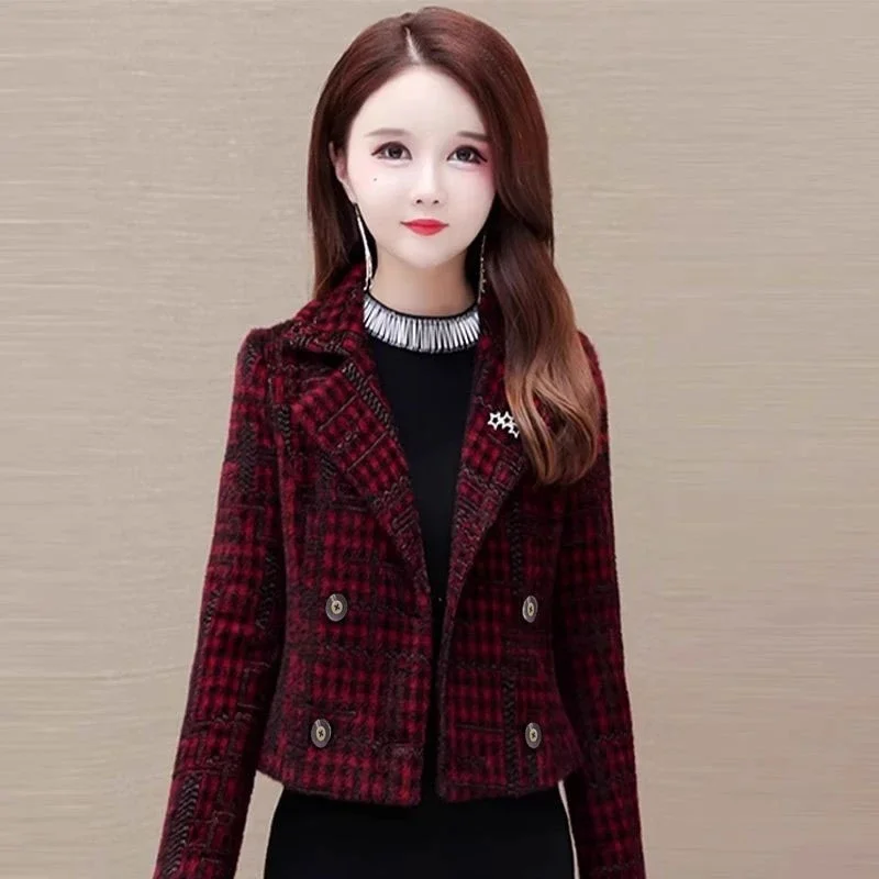 Fashion Women's Jacket New 2025 Spring Autumn Small Fragrant Style Coat Top Short Casual Blazer Korean Girls Receive High Praise