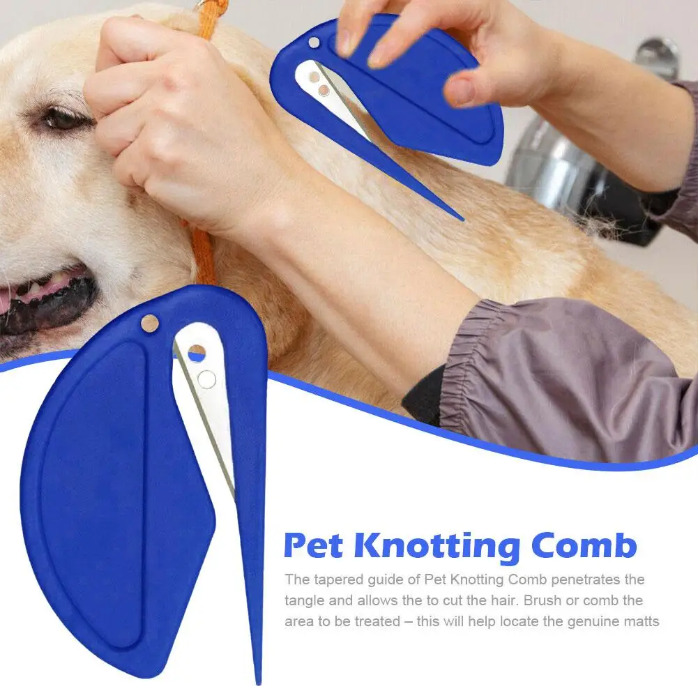 Pet Knotting Comb Effectively Painless Trim Hair Cat Puppy Hair Fur Shedding Comb Unknot Knife Pet Accessories