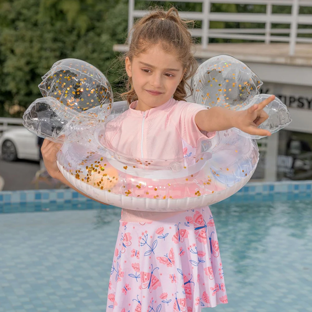 

Надувное кольцо для плавания с блестками, кольца для бассейна, герметичные плавающие кольца для бассейна, кольца для плавания, поплавки для детей, молодежи и взрослых