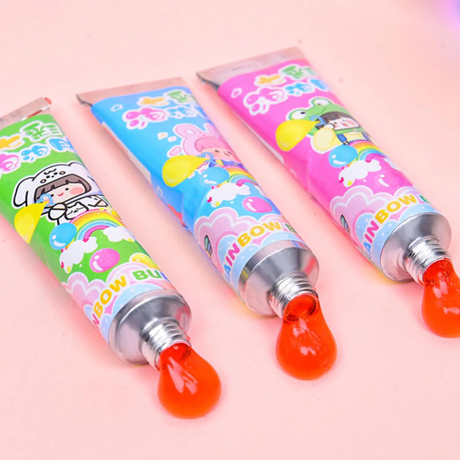 Blow Bubbles ของเล่นในวัยเด็ก Nostalgia ของเล่น Unbreakable สีสันที่ถอดออกได้ Blowing สำหรับของขวัญกลางแจ้งกิจกรรม