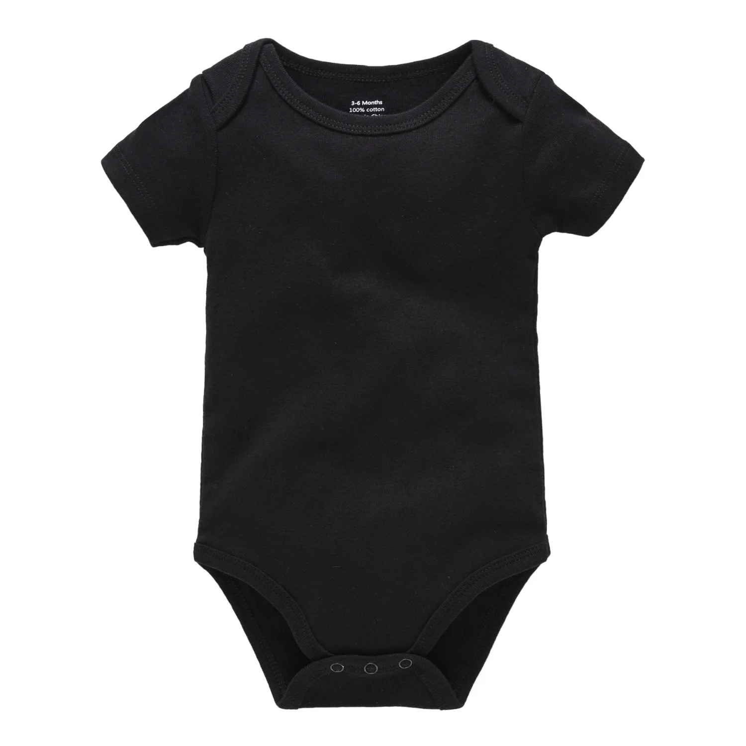 3 Pieces Red Baby Blank Rompers 100% Cotton Baby Bodysuit Muslin Plain Black Jumpsuit Newborn Clothing 3 M