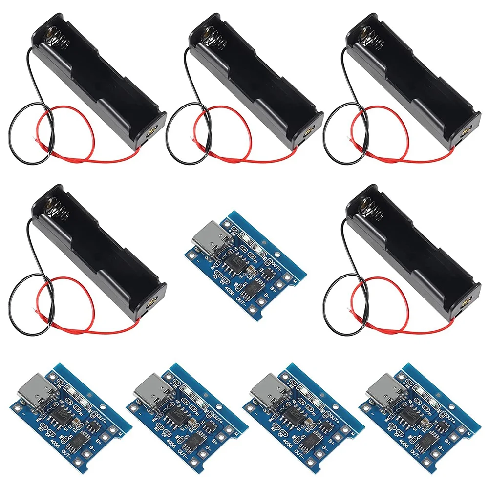 TP4056 modulo di ricarica tipo C scheda di ricarica della batteria al litio USB BMS 5V 1A protezione del modulo di carica Micro-USB agli ioni di litio