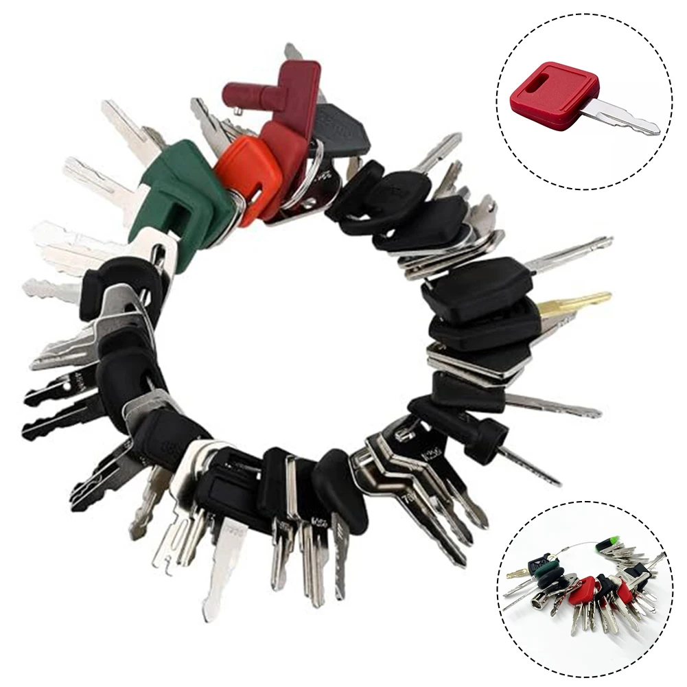 42Pcs Heavy Equipment Construction Ignition Key For Caterpilla For Volvo For Takeuchi For Hyste Excavator Backhoe Forklift