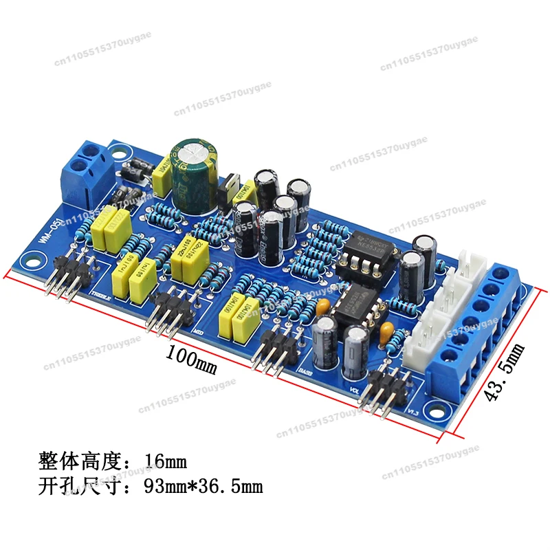 Single Power Supply HIFI Grade NE5532 High and Medium Bass Adjustment Front Panel High Fidelity Power Amplifier Audio