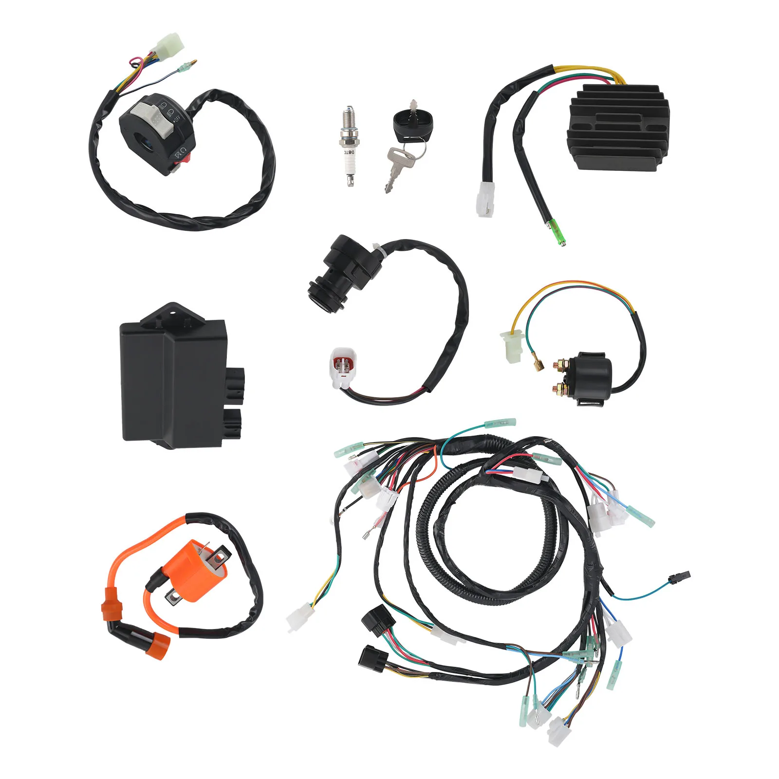 

Wire Harness Ignition Coil CDI Kit for Yamaha Warrior 350 YFM350X 1997 1998-2021