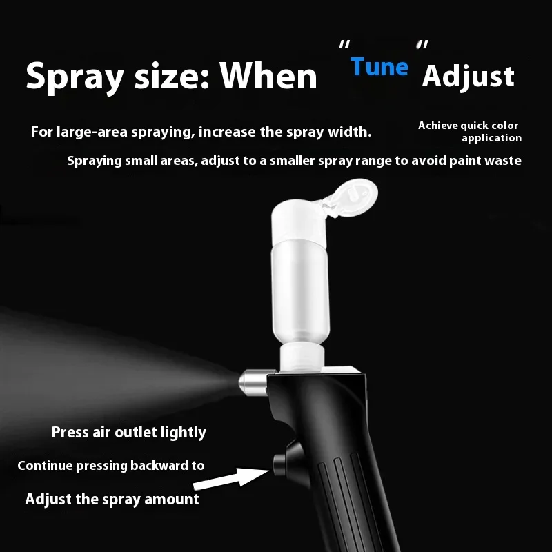 No-Clean Airbrush Kit  rechargeable portable spray gun tattoo ink paint spray gun with 4 spray modules (2 X 0.3mm and 2 X 0.5mm)