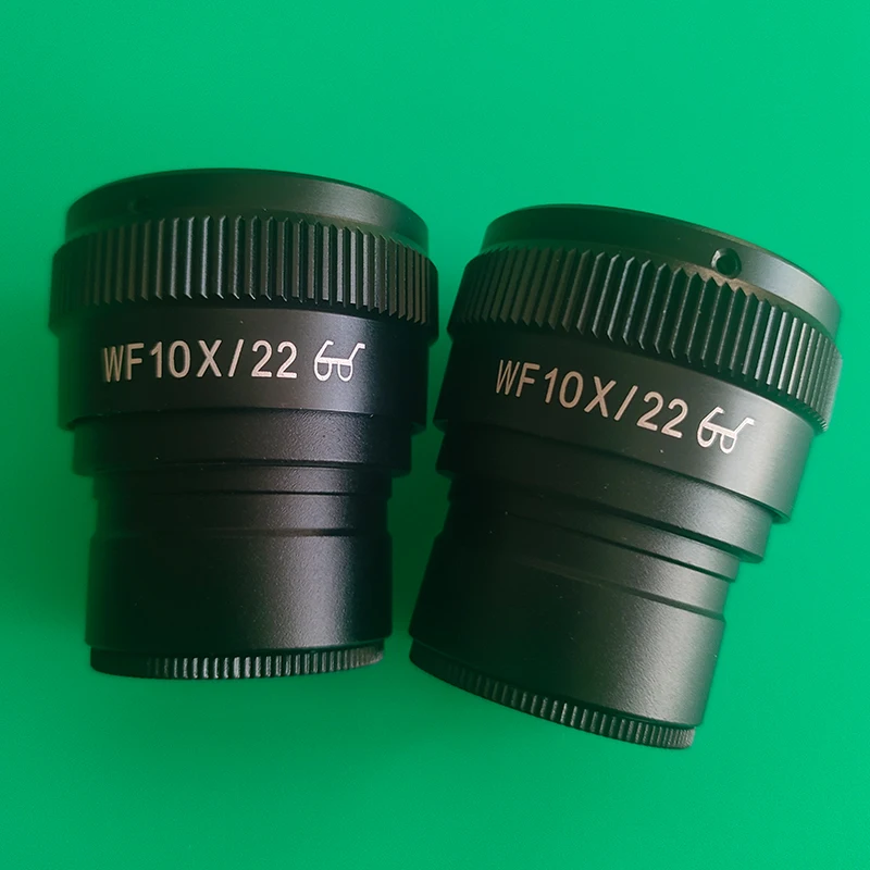 

WF10X/22mm 10X Adjustable Diopter High Eye Point Wide Angle Eyepiece FMC Mounting Size 30mm for Stereo Microscope