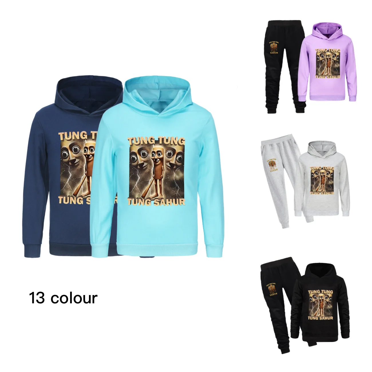 

Детская толстовка с капюшоном для маленьких девочек Tung Tung Sahur, одежда для маленьких мальчиков, толстовка с длинными рукавами, весенне-осенняя детская одежда4702