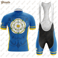 Yorkshire Cycling Jersey Set for Men, Road Bike Equipment, Cycling Shirt, Clothing Shorts, Quick Dry, Bicycle Clothes, New