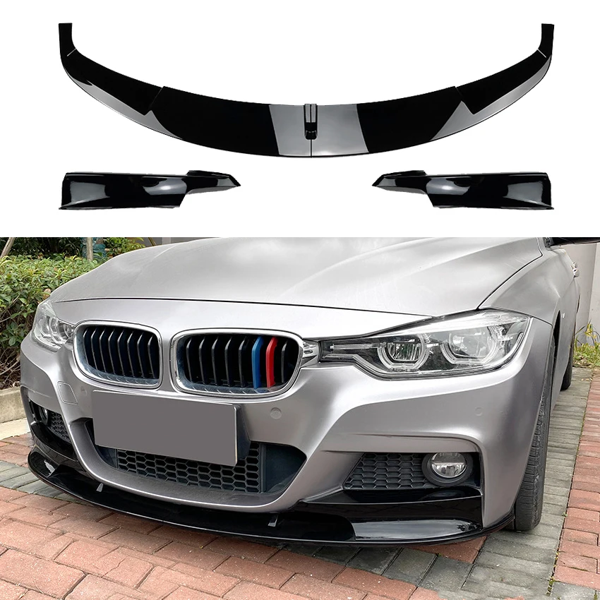 

Hot For BMW 3 Series F30 F31 320i 328i 330i 335i 340i 318d M-Sport 2012 To 2018 Car Front Bumper Lip Splitter Spoiler Diffuser