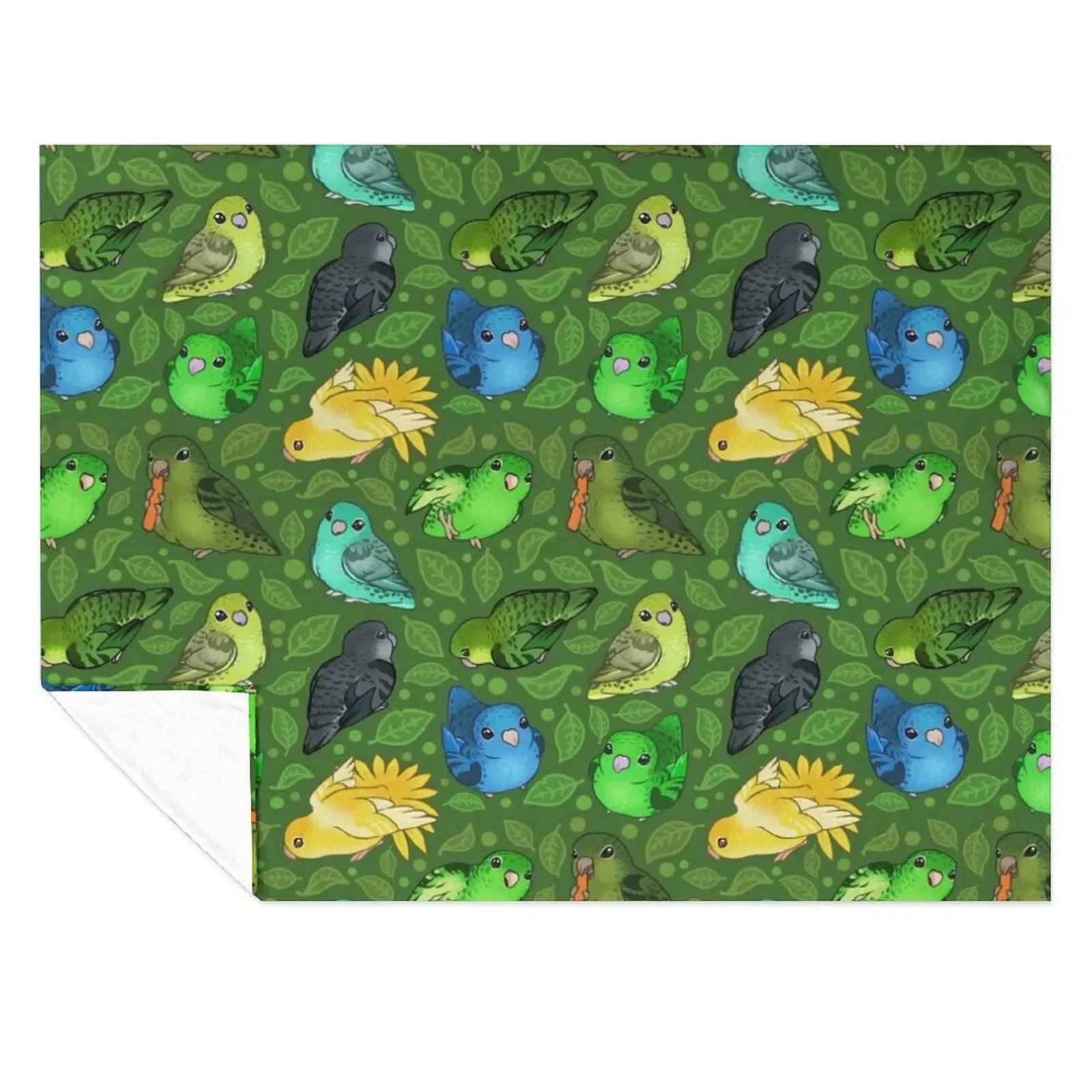 

Lineolated Parakeet Cuties Throw Blanket for sofa Blankets For Baby Soft Plush Plaid For Sofa Thin Blankets