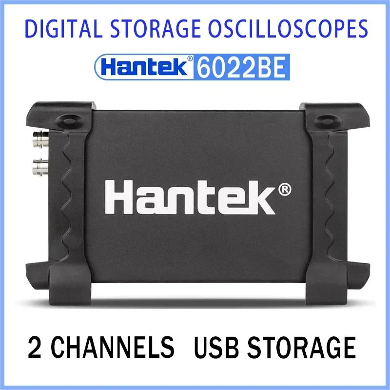 Hantek 6022BE Laptop PC USB Digital Storage Virtual Oscilloscope 2 Channels 20Mhz 48MS/s Handheld Portable Logic Analyzer