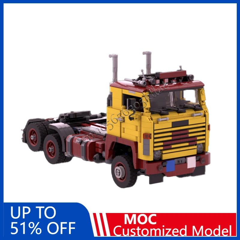

1664 PCS MOC Transforming 141 V8 6x2 RC Transport Truck Building Block Model Children Educational Assembly Toys Christmas Gifts