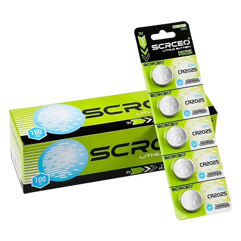 CR2025 3V Lithium Coin Cell Battery – Watch, Key Fob, Remote,Calculator,Toys – CR2025, DL2025, BR2025, LM2025, ECR2025