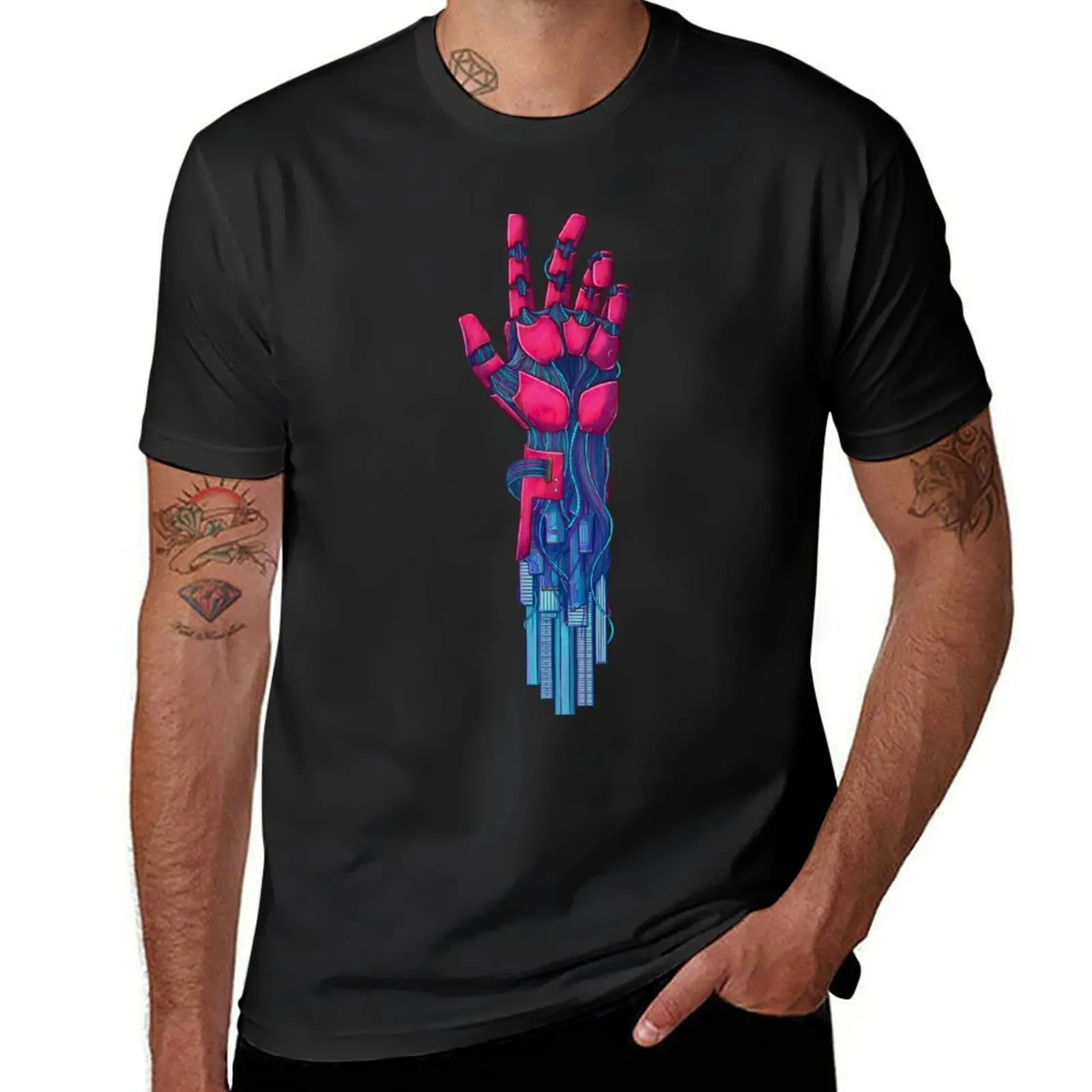 

Cyber Punk City T-Shirt new edition blue lock hippie clothes sweat shirts, men