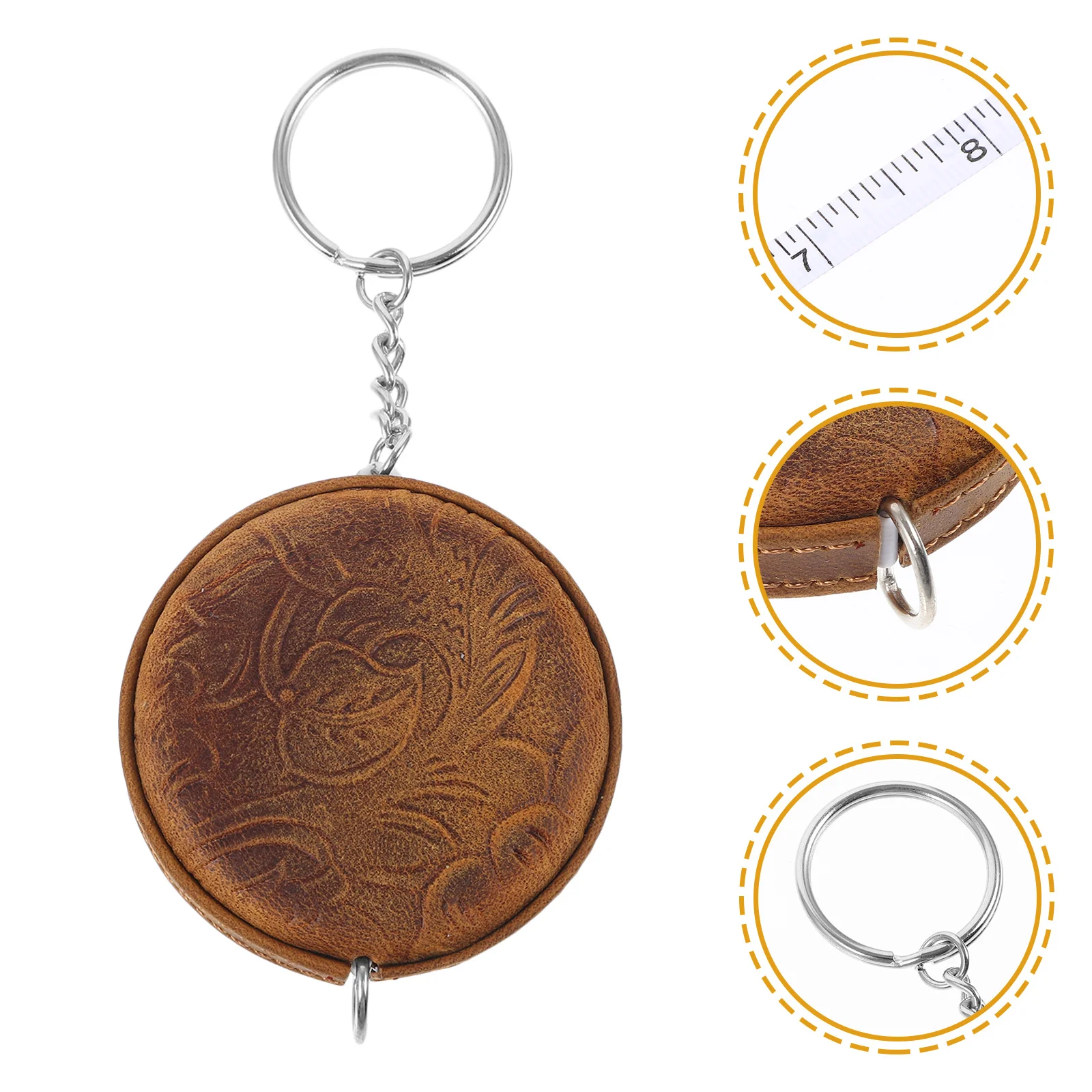 เทปวัดขนาดแบบมินิวินเทจ แบบม้วนเก็บได้ สำหรับวัดสัดส่วนร่างกาย พกพาสะดวก น้ำหนักเบา 1.5 เมตร