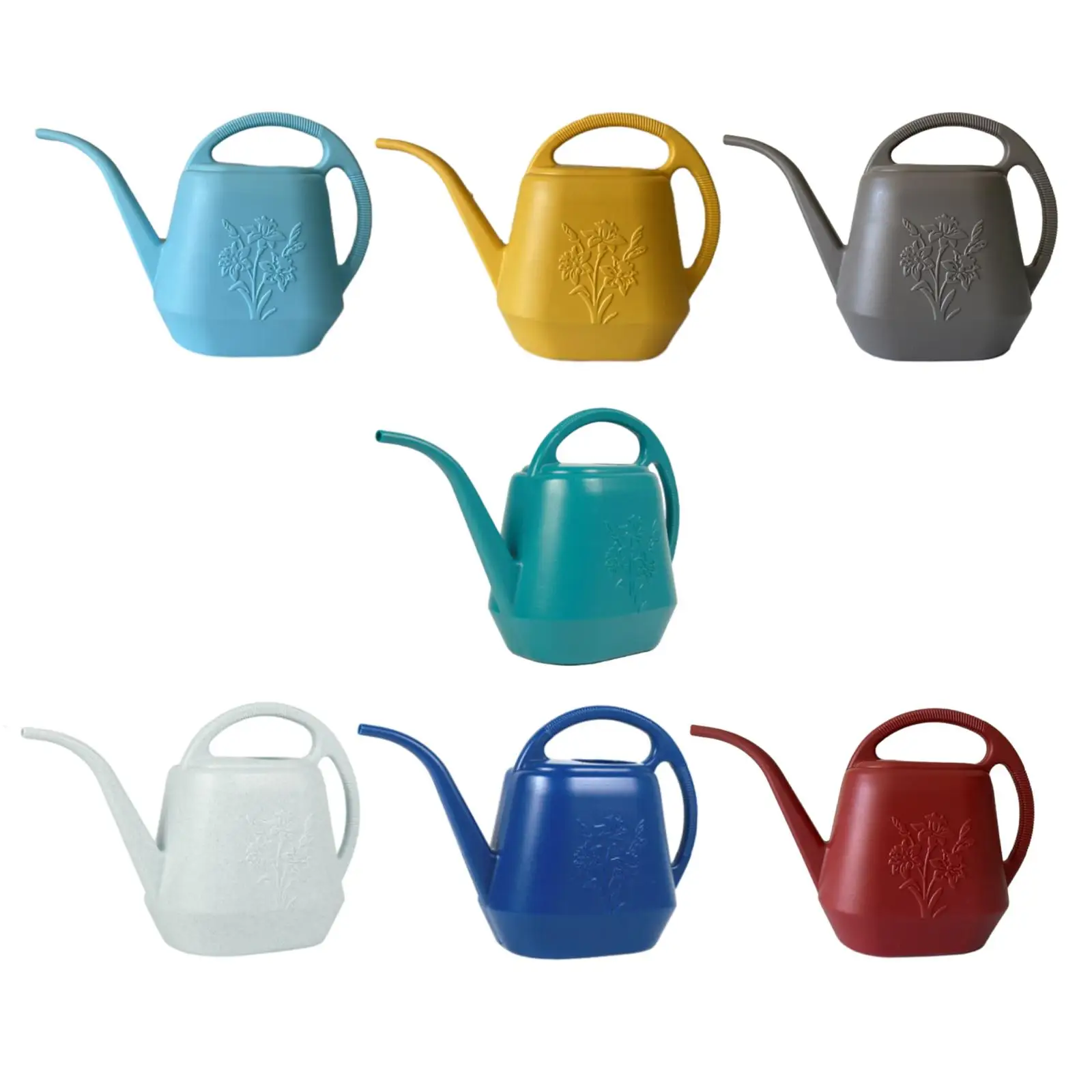 Watering Pot Ergonomic Handle Garden Watering Can for Lawn Backyard Office