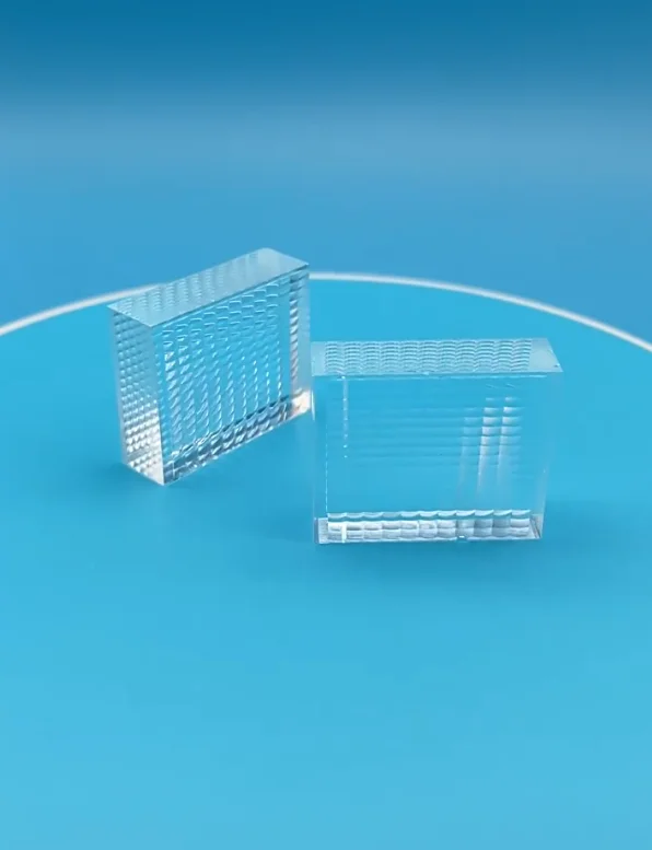 PMMA Fly Eye Array Lens 25.84x25.5x10.9mm Acrylic Optical Light Homogenizing Lens for Projector Illumination Optical Component