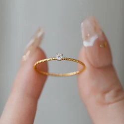 Love Jewelry Titanuim Steel Gold Color Ring White/Red/Green CZ Crystal Ring For Women Couple Finger Rings Wedding