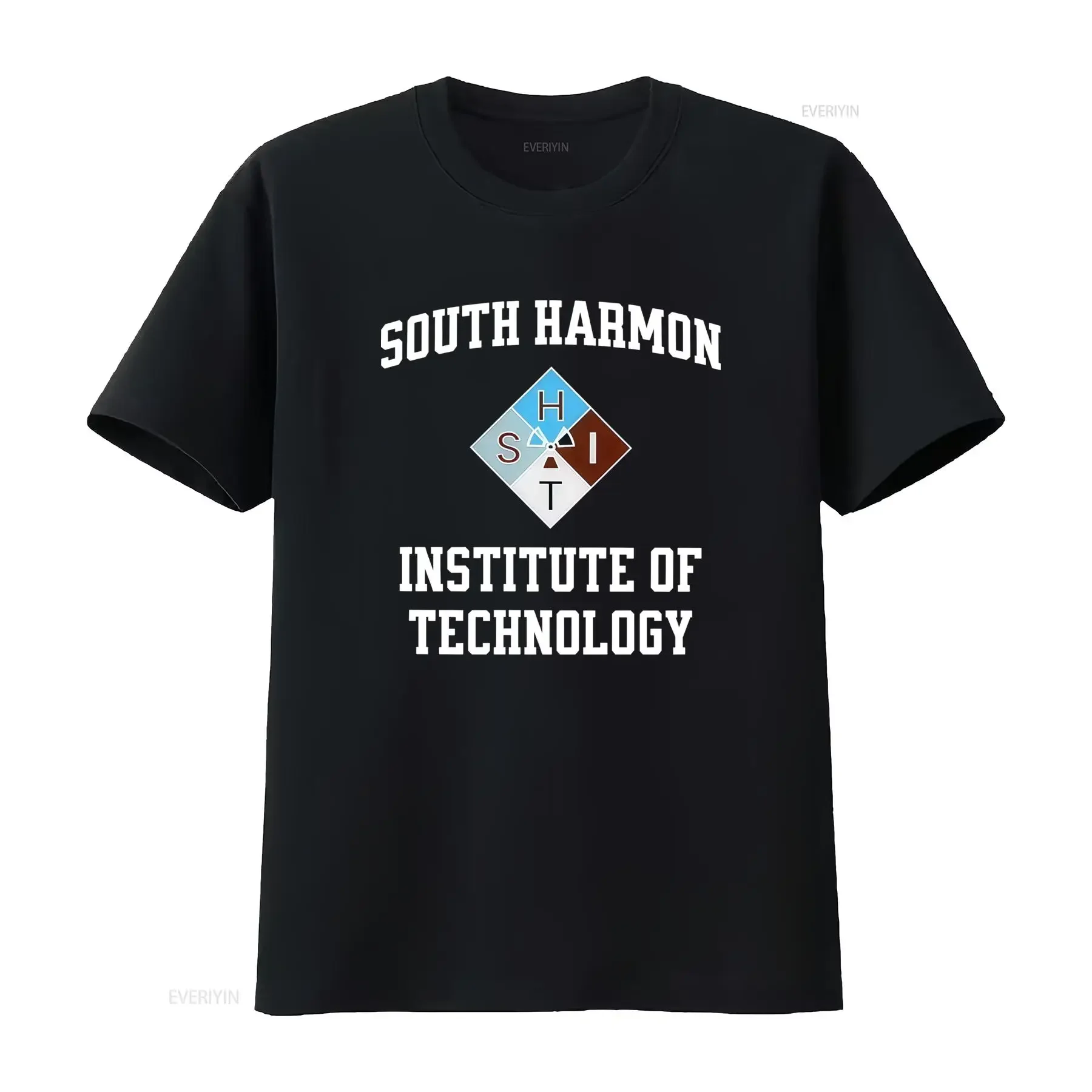 South Harmon Institute of Technology T Shirt S H I Movie Accepted Classic  vintage Washed fashion graphic streetwear Versatile