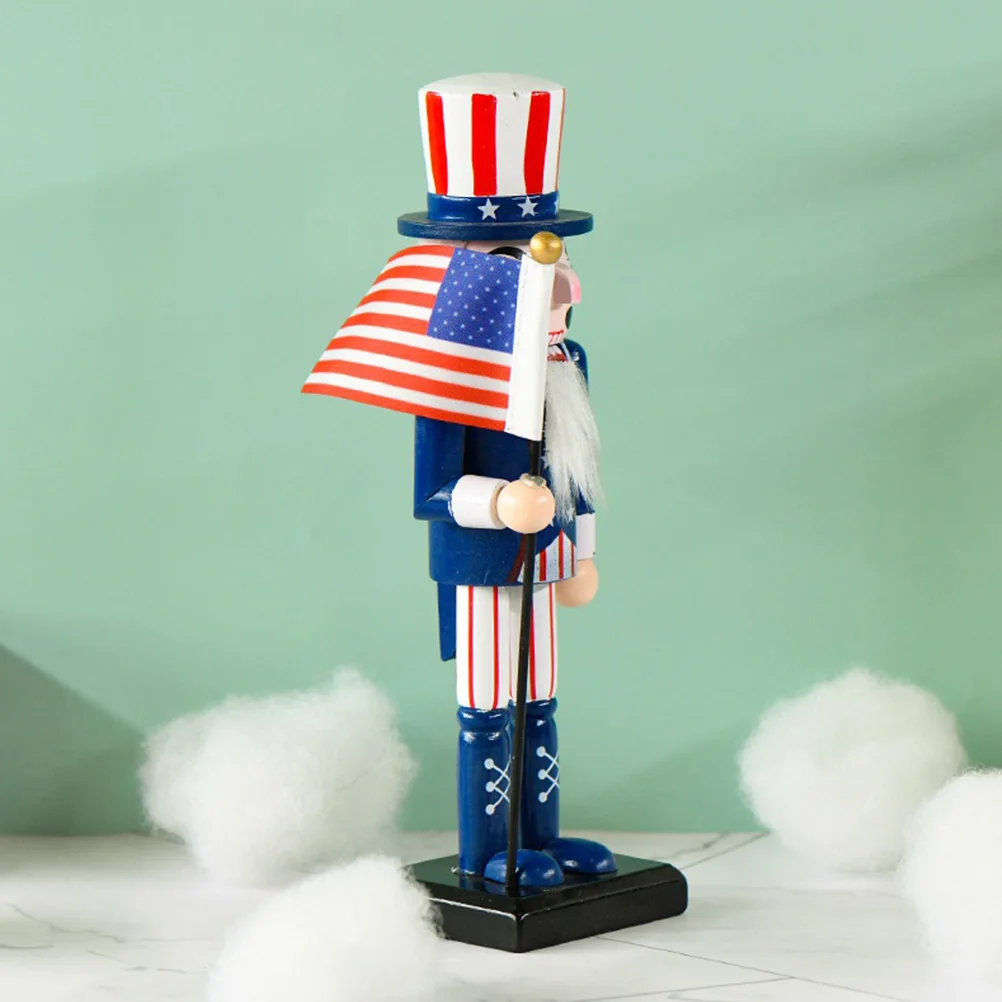 

Independence Day Soldier Ornament Material Creative Nutcracker Party Decoration Home Bedroom Gift Decor