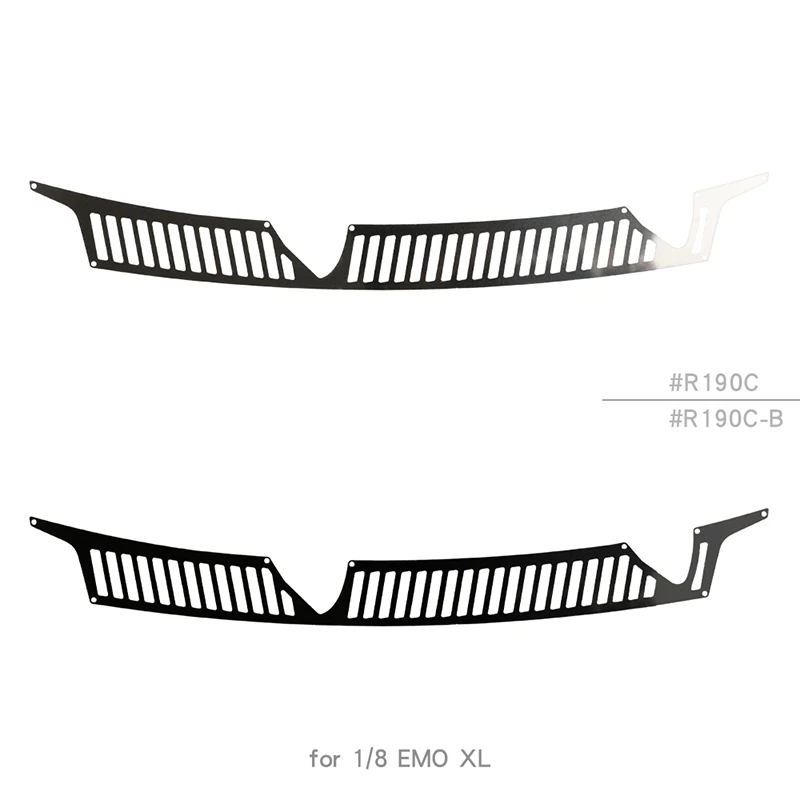 Front Bottom Heat Dissipation Grille Rainwater Outlet Metal Decorative Panel for 1/8 RC Crawler Car Traxxas EMO XL Upgrade Parts