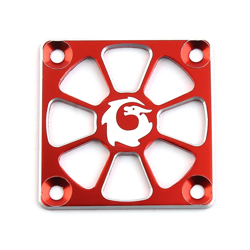 Aluminum Alloy Cooling Fan Cover 40X40Mm for RC Motor ESC Electric Regulating Fan Protection Cover,Red