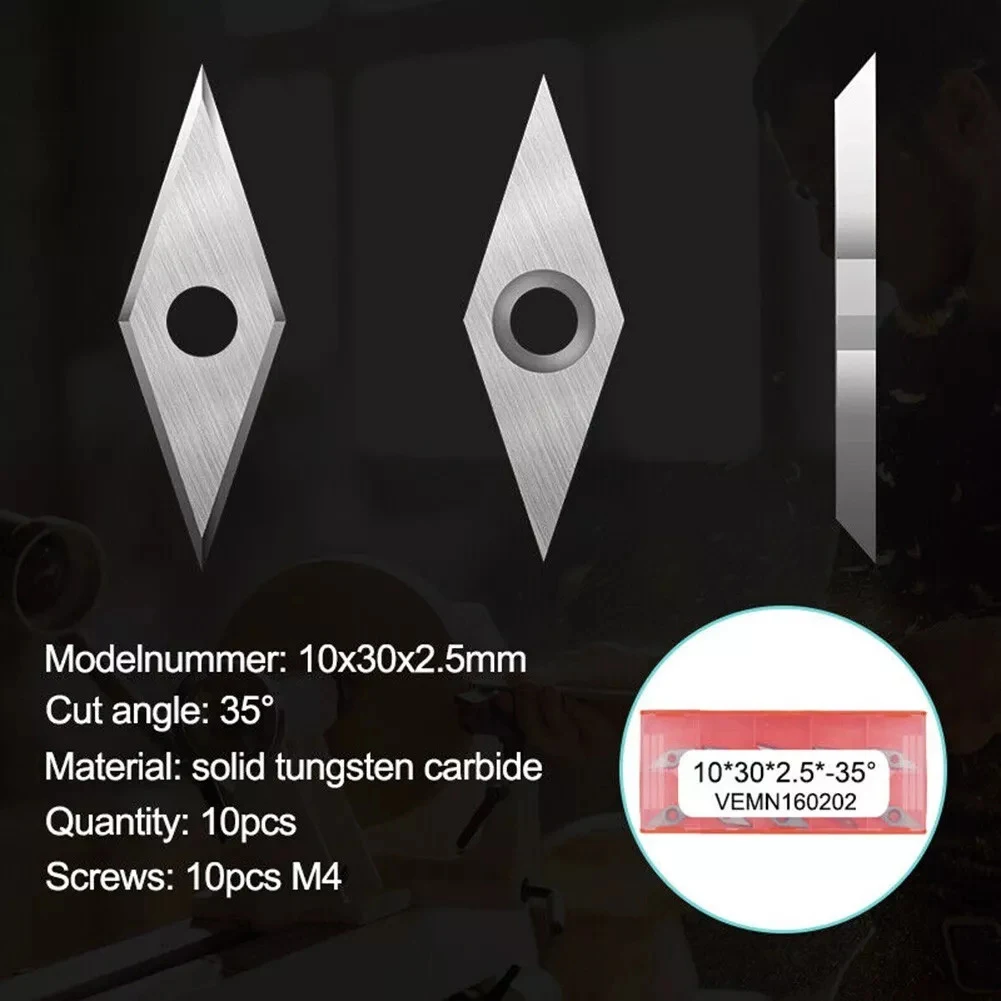 Carbide Cutting Tools Carbide Cutter Inserts Compatible With Popular Bits Convenient Storage Long-term Use For Planing Bits