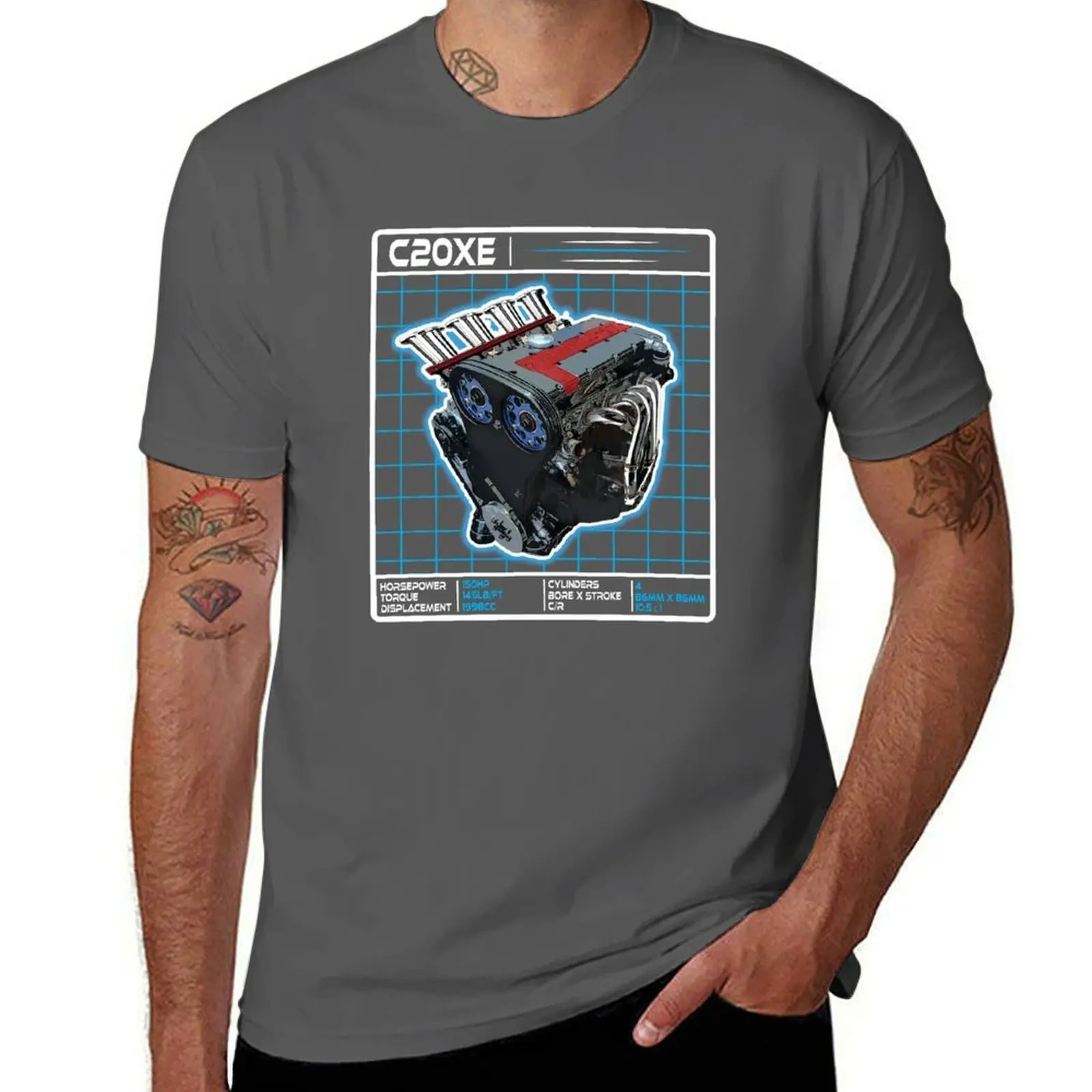 C20XE work - Sticker Office, Engine - Graphic on Art Wall, Display Garage - Photograph T-Shirt Festival Short Sleeve T-Shirt