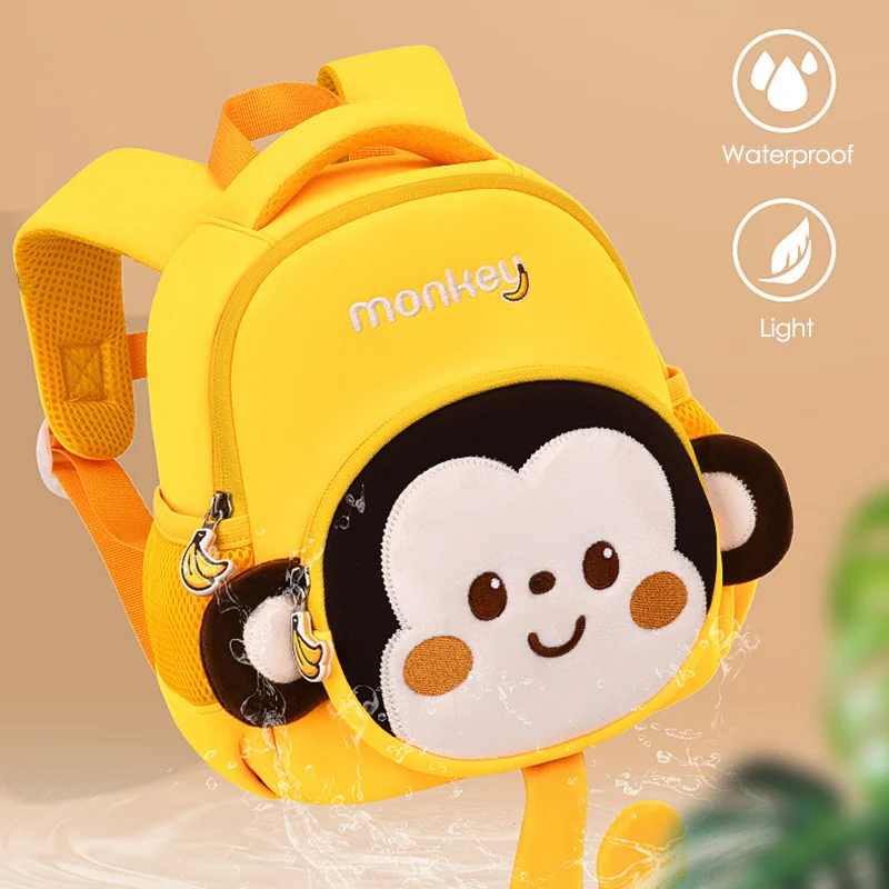 2023 New Monkey School Backpacks for Boys Toddler Kids School Bags Elementary School Students Book Bag Girl Bag Mochila Infantil