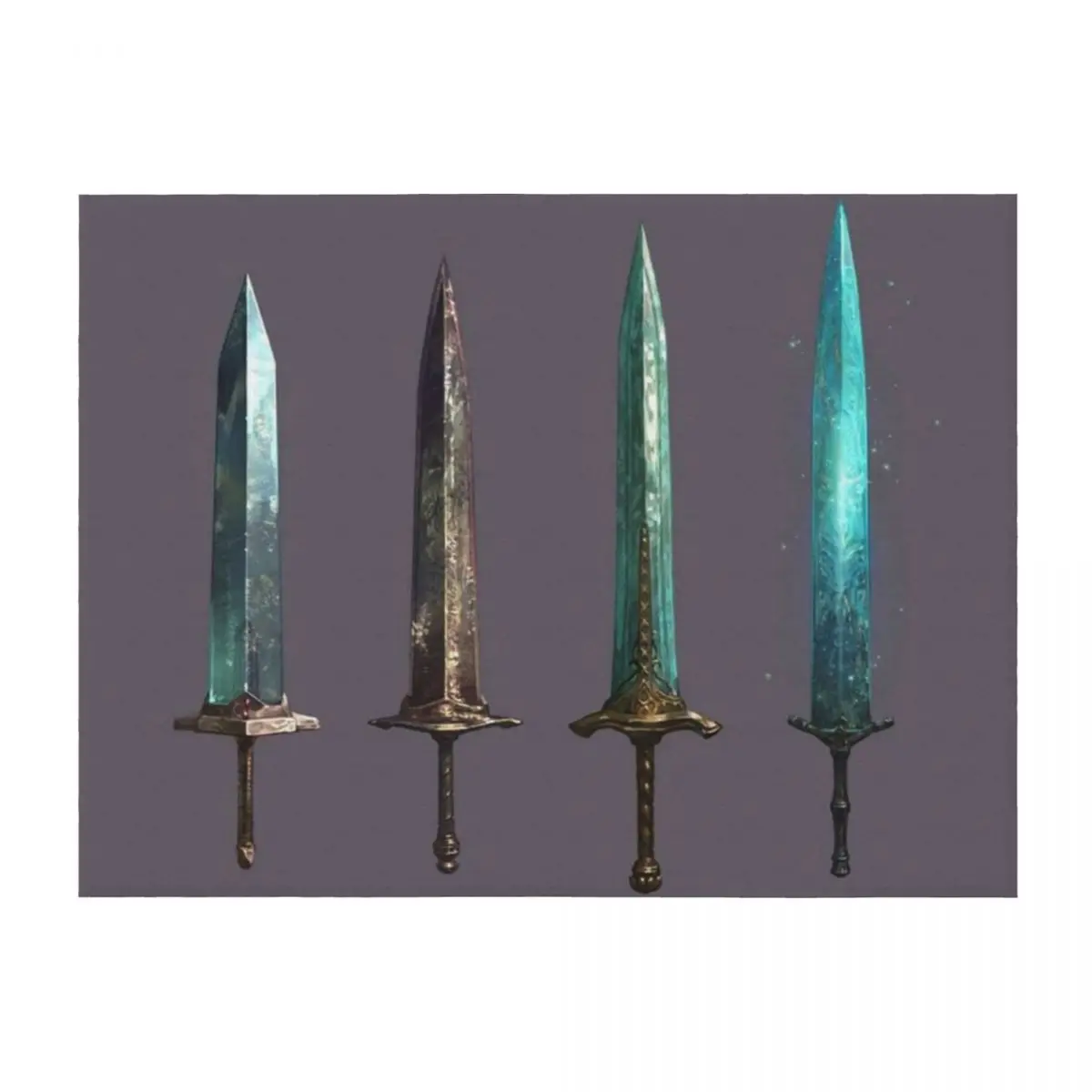 Moonlight Greatswords Throw Blanket Soft Heavy Quilt Blankets