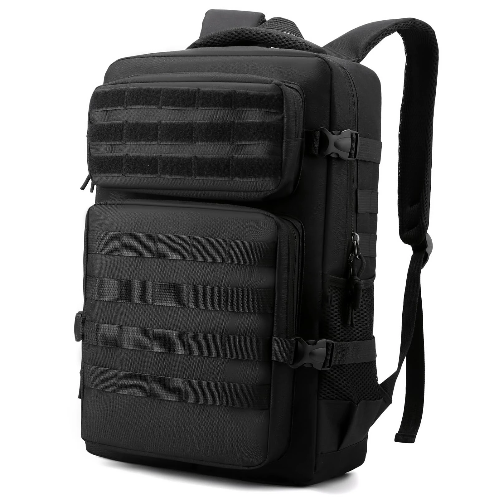 

Tactical Backpack for Men - Military Waterproof Backpack with Multiple Pockets and Tactical Gear for the Outdoors (Black, 20L)