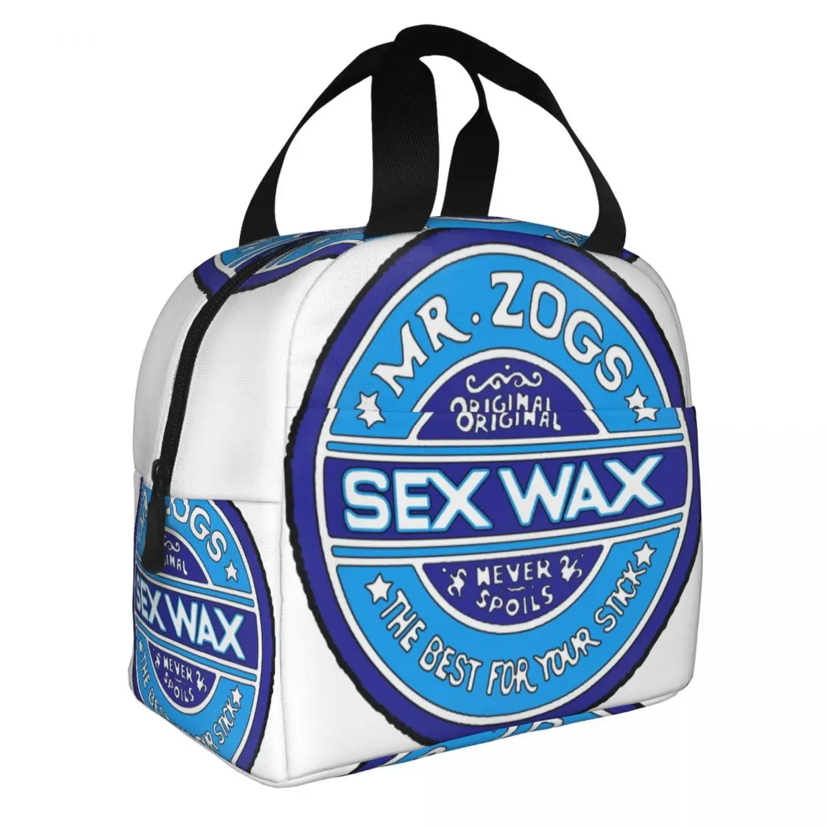 Mr Zogs Surfing Sex Wax Thermal Insulated Lunch Bags Women Portable Lunch Container for Work School Travel Storage Food Box