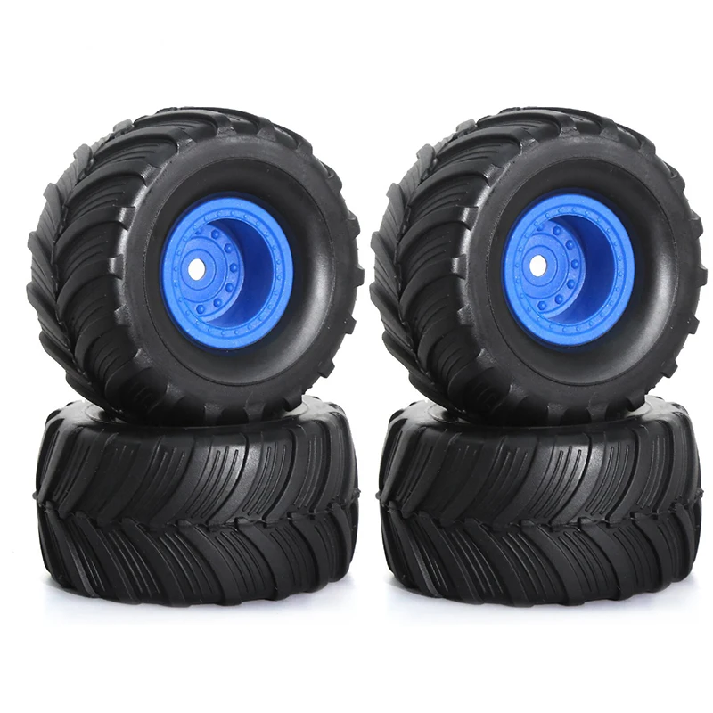 

1/18 1/24 Автомобильные шины для скалолазания, 4 шт., 52 мм, шины Monster Big Foot, подходят для Trx4M Fms Fcx24 Axial Scx24 Ax24 1,0, обод колеса с дистанционным управлением, детали для обновления автомобиля для скалолазания