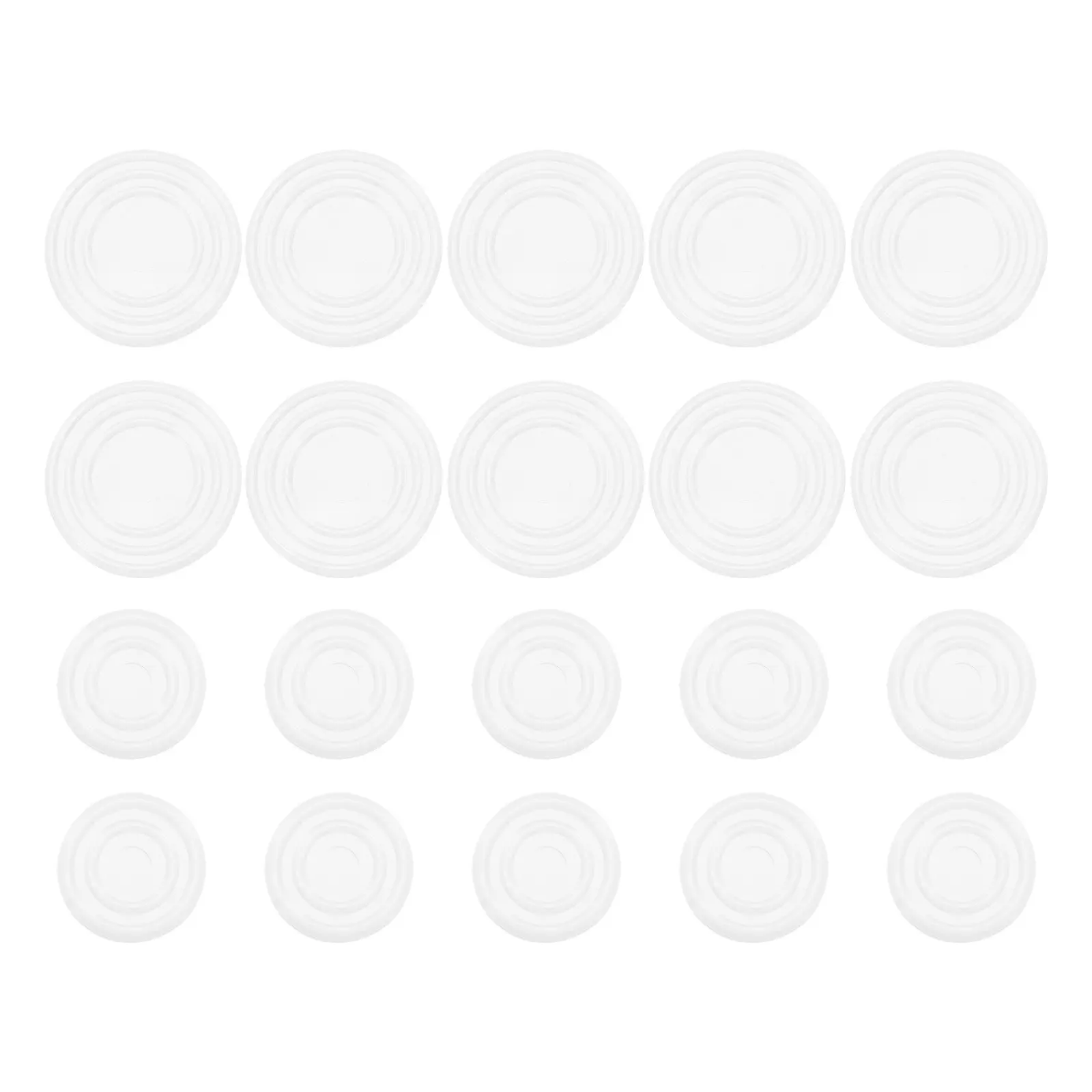 50Pcs Anti-Slip Silicone Furniture Bumper Pads Transparent Soft Cushions for Glass Coffee Table Marble Countertop Protection