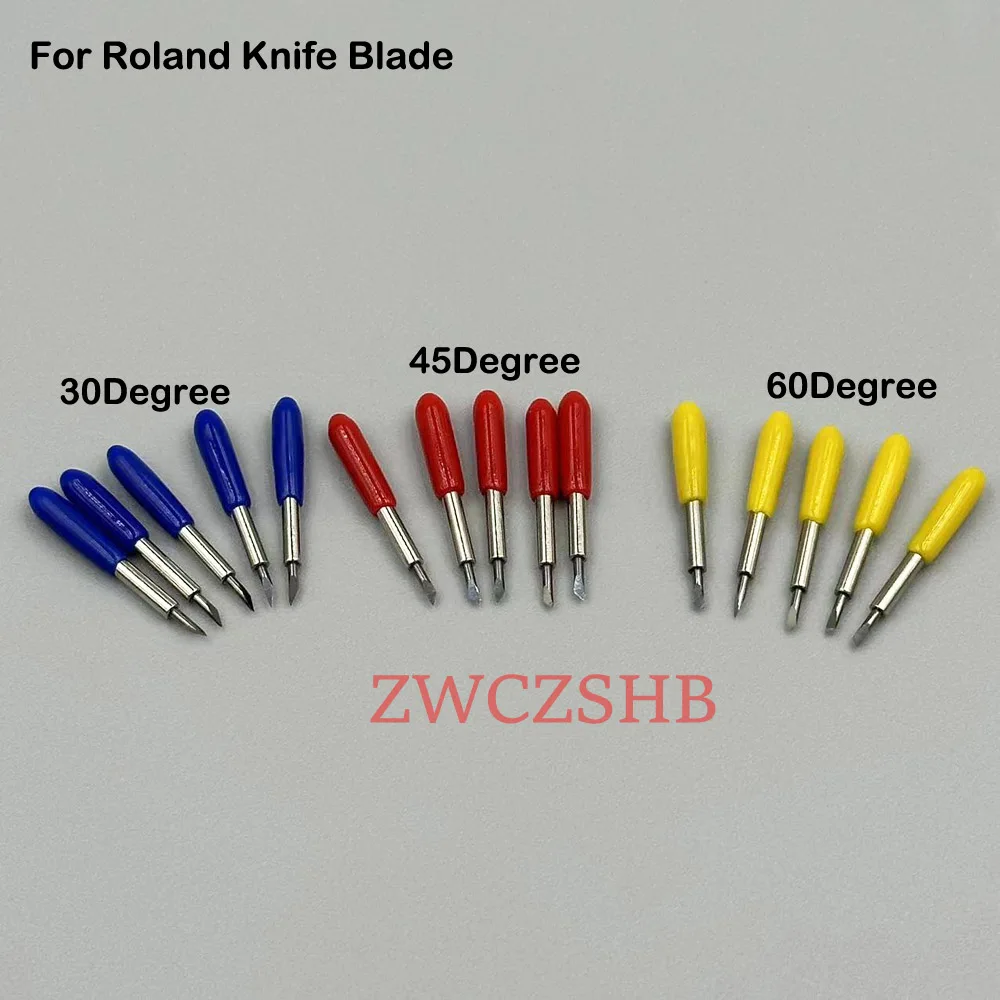 10PCS Roland Schneiden Plotter Messer Klinge 30/45/60 Grad Hartmetall Klinge Für Roland XC540 SP540 VP300 VP540 VS420 BN20 – Detail 4