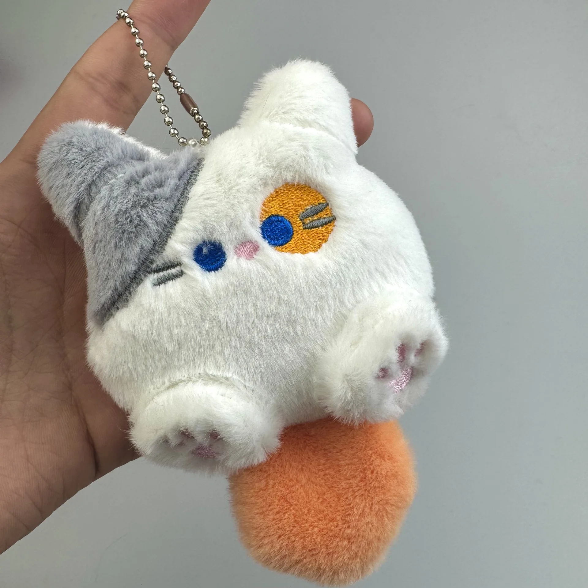 حار بيع شعبية لطيف القط أفخم قلادة عروسة كارتون ظهره المفاتيح قلادة أفخم الذيل القط الفتاة هدية