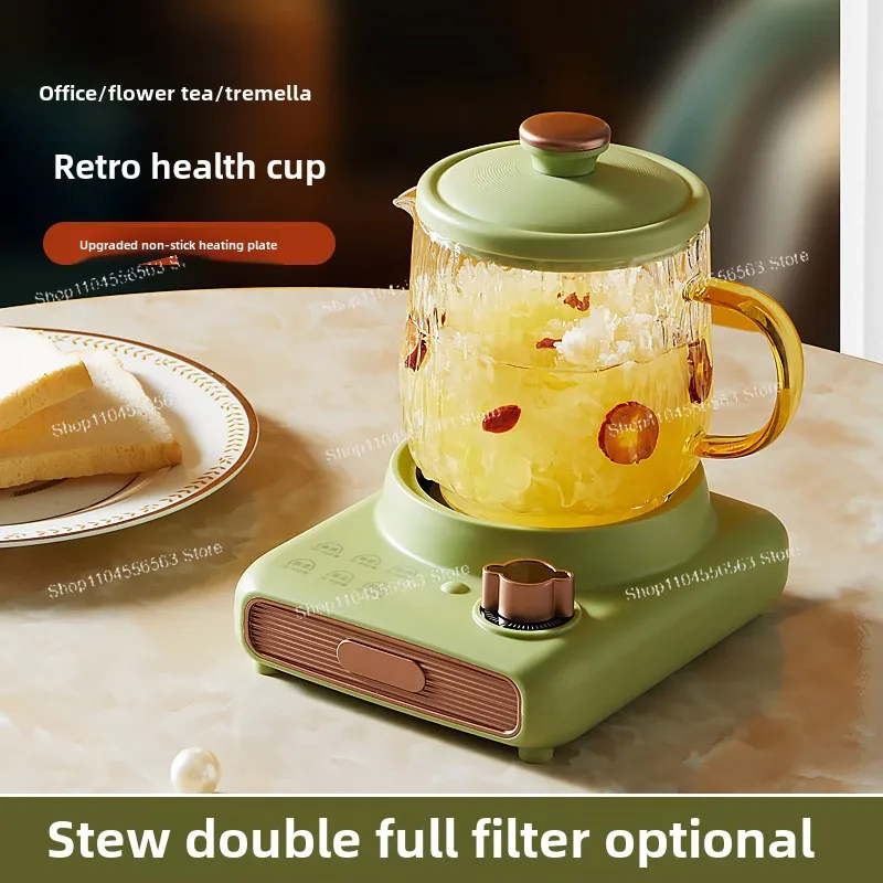 Gezondheidsbeker Elektrische stoofpotbeker Draagbare ketel Glazen gezondheidspot Elektrische beker Kantoor Kleine theepot