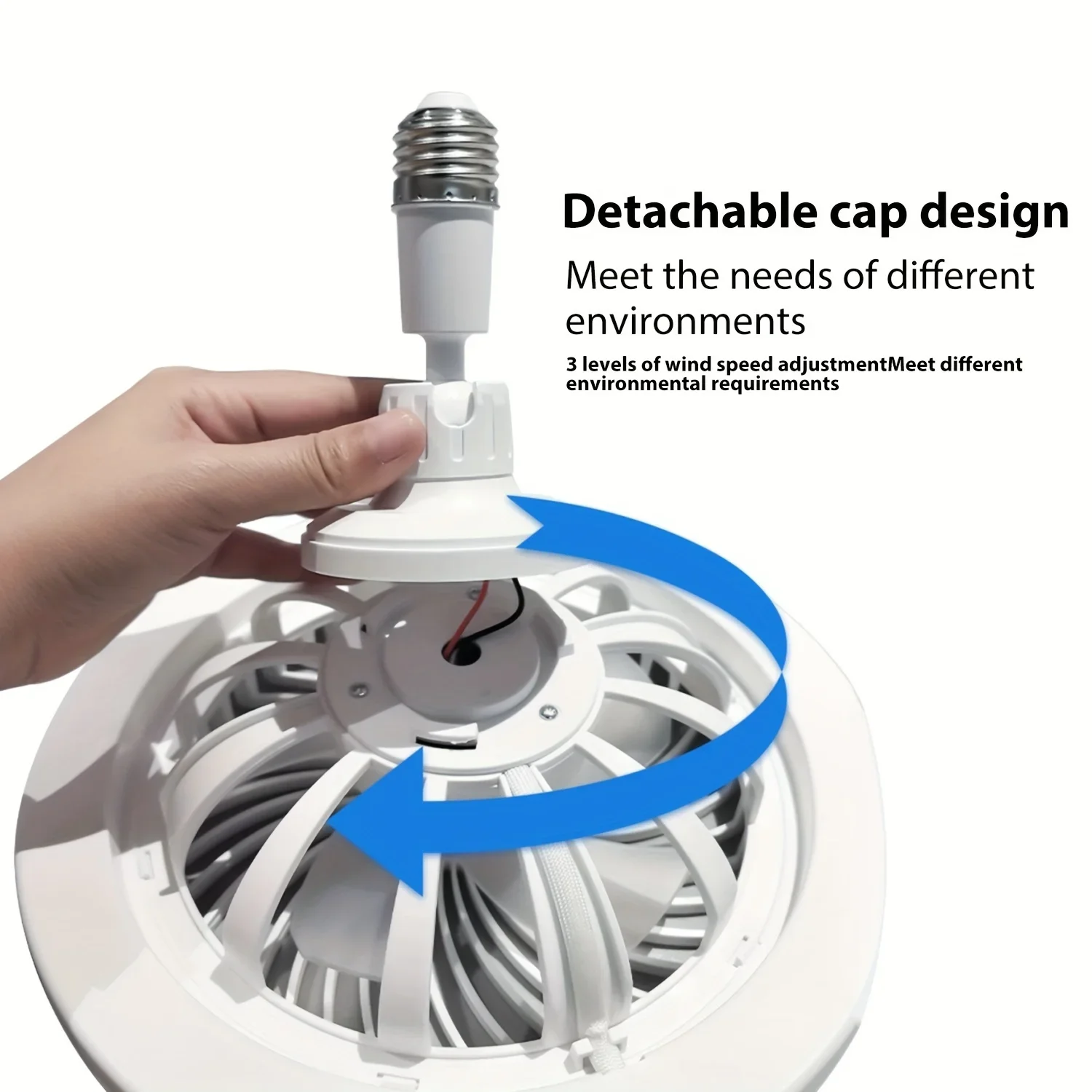 Aromatherapy Rotatable 3 in 1 Ceiling Fans with Remote Control Timing 3 Speed Hanging Fan E27 Base Lightings Bedroom Living Room