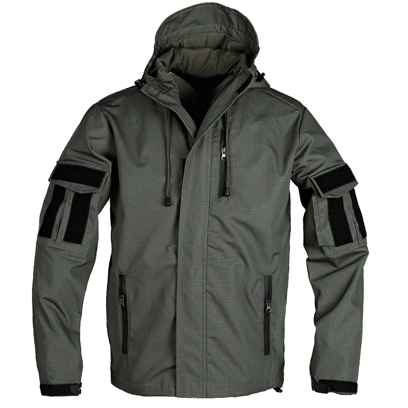 

Jacket Spring and Autumn Thin Men's Jacket Tactical Top Military Fan Windbreaker