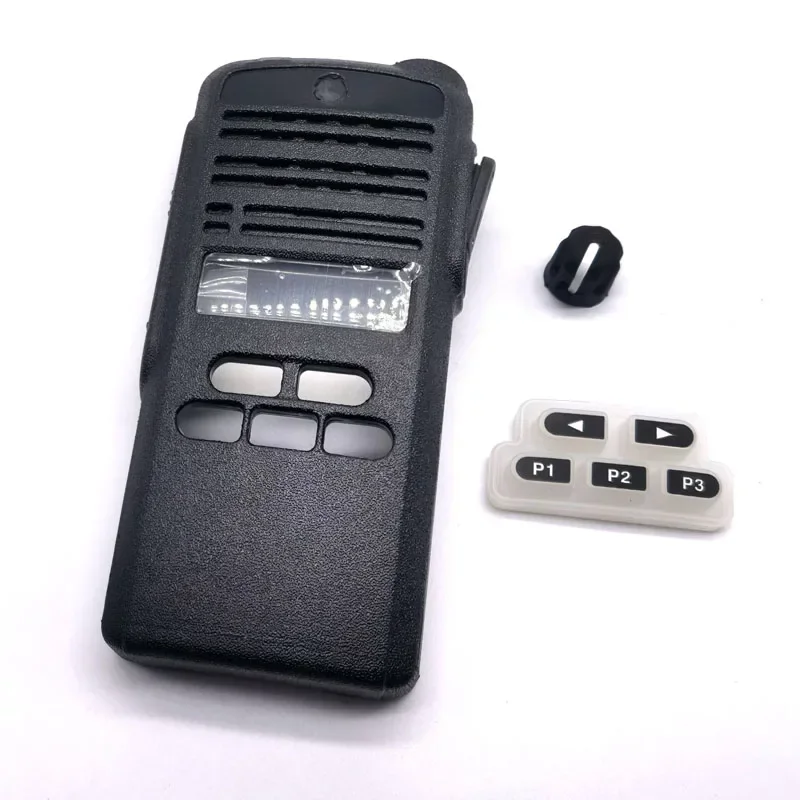 

Set Front Panel Cover Case Housing Shell with Volume Knobs Keyboard Limited for Motorola EP350 CP1300 Radio Walkie Talkie