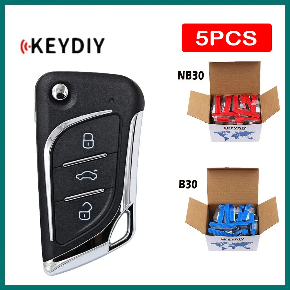 

Универсальный дистанционный ключ KD KEYDIY B30 NB30, многофункциональный автомобильный пульт дистанционного управления с 3 кнопками для KD900, URG200, KD200 Mini, 5 шт.