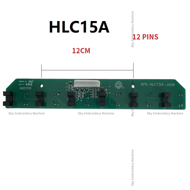 HLC15A High Speed Computer Embroidery Machine Intelligent Disconnection Bottom Inspection Strip 12-Pin Double-Sided Board