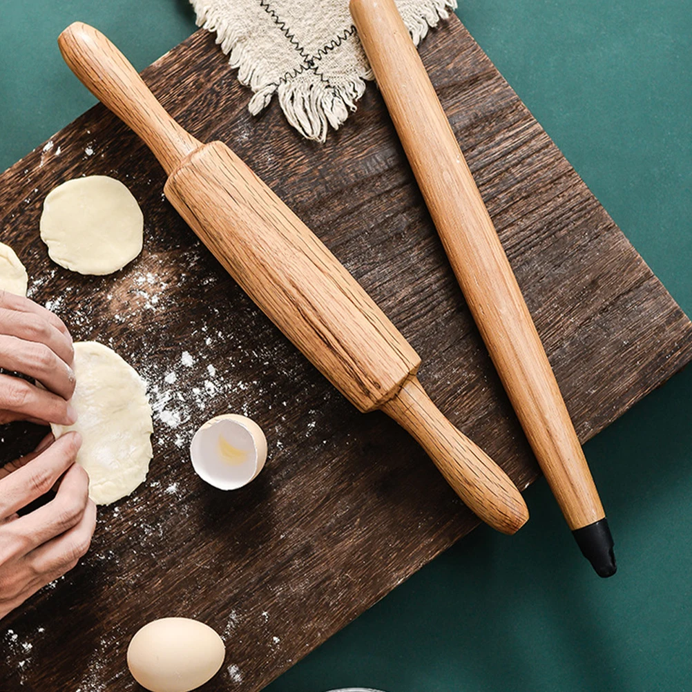 

Professional Wooden Rolling Pin Baking Tool for Pizza Pastry Bread Dough Easy Control Smooth Surface Strong