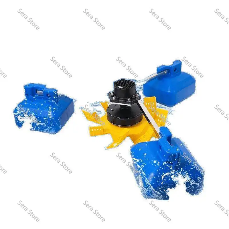 Aquaculture Fish Farm Permanent Magnet Variable Frequency Pond Aerator High Power Impeller Oxygen Pump Floating Water Booster
